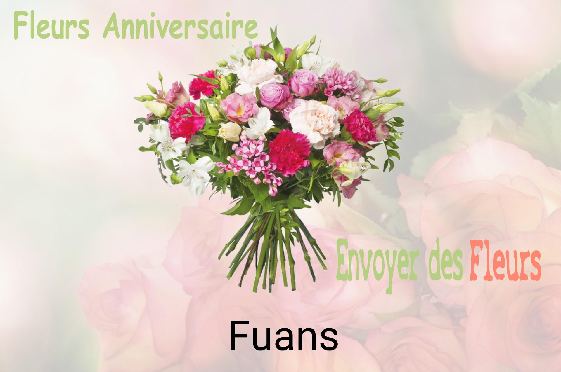 Bouquet de fleurs d’anniversaire livré à Fuans