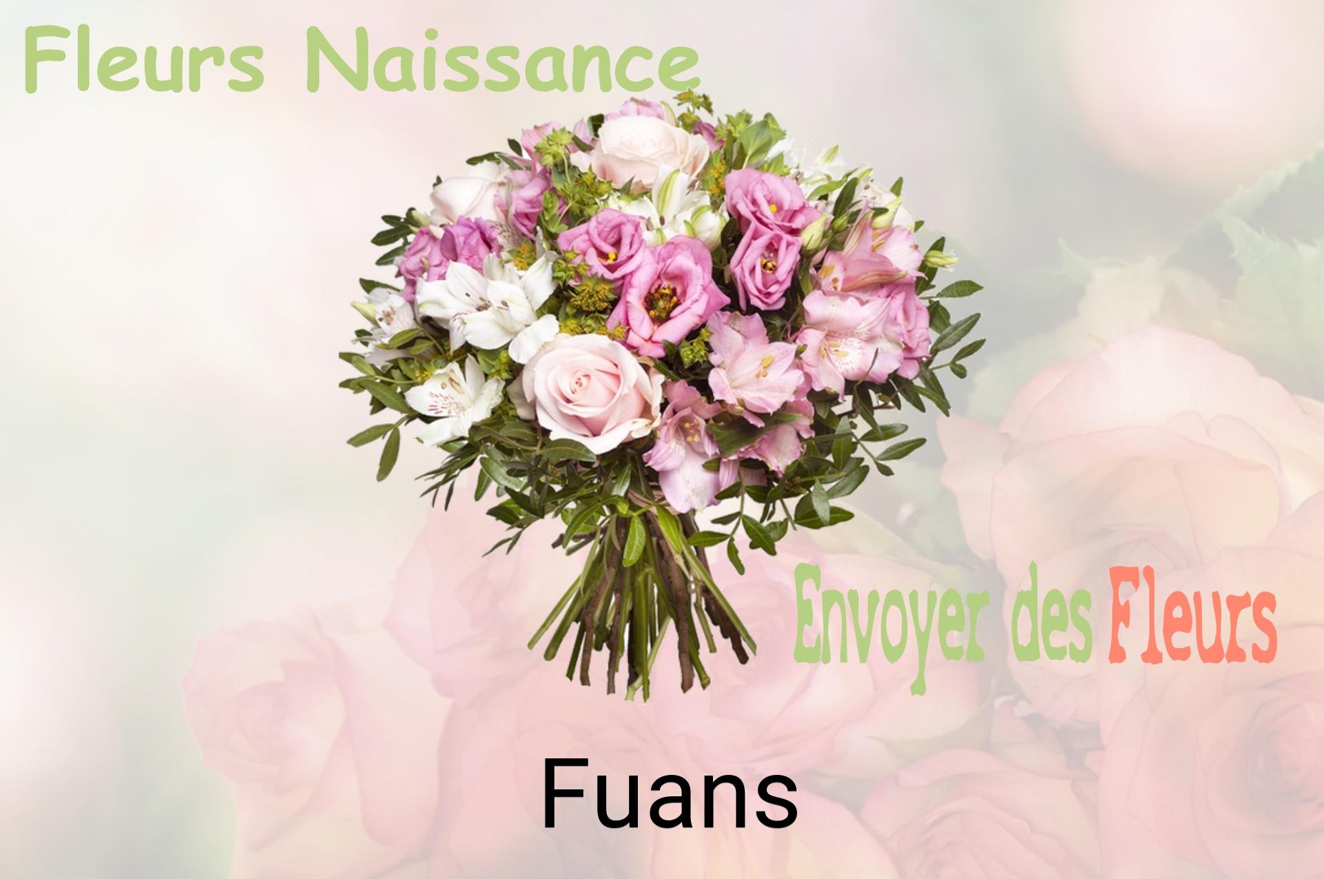 Bouquet de fleurs de naissance livré à Fuans